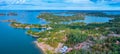 Panorama view of Aland archipelago near JÃ¤rsÃ¶ in Finland