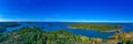 Panorama view of Aland islands near Bomarsund in Finland