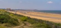 A panorama view along Brancaster Beach, Norfolk, UK