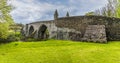 A panorama view along the side of the Stirling old bridge Royalty Free Stock Photo