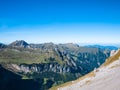 Panorama view of the alps near Uri Rotstock