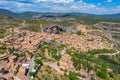 Panorama view of Alquezar village in Spain Royalty Free Stock Photo