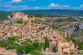 Panorama view of Alquezar village in Spain Royalty Free Stock Photo