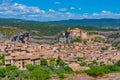 Panorama view of Alquezar village in Spain Royalty Free Stock Photo