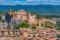Panorama view of Alquezar village in Spain Royalty Free Stock Photo