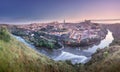 Panorama view of Toledo and Tagus River, Spain Royalty Free Stock Photo