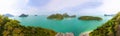 Panorama view of ang thong Island ,Archipelago in Thailand