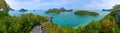 Panorama view of ang thong Island ,Archipelago in Thailand