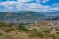 Panorama view of Armenian town Goris Royalty Free Stock Photo