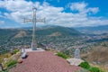 Panorama view of Armenian town Goris Royalty Free Stock Photo