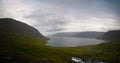 Panorama view of Arnarfjordur, Western fjords, Iceland Royalty Free Stock Photo