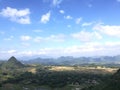 Panorama view of Ba Khan valley from Thung Khe mountain pass