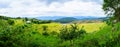 Panorama View of Baan Pa Bong Piang Rice Terraces at Chiang Mai Province Royalty Free Stock Photo