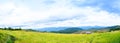 Panorama View of Baan Pa Bong Piang Rice Terraces at Chiang Mai Province