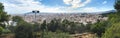Panorama view of Barcelona from observation deck Royalty Free Stock Photo