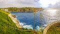 Panorama view on bay and Torre den Beu Cala Figuera Royalty Free Stock Photo