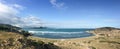 Panorama view of the beach in Binh Tien, Vietnam