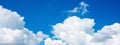 Panorama view of beautiful Nature white cloud scape Royalty Free Stock Photo