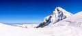 Panorama view of beautiful Snow Alps Mountain view from Jungfrau Royalty Free Stock Photo