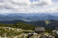 Panorama view from Benediktenwand mountain in Bavaria, Germany Royalty Free Stock Photo