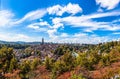 Panorama view of Berne old town from mountain top