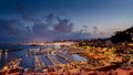 Panorama view of Blanes city in the evening, Costa Brava, Spain Royalty Free Stock Photo