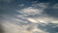 Panorama view of blue daylight sky
