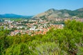 Panorama view of Bosnian town Trebinje Royalty Free Stock Photo