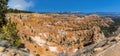 A panorama view of Bryce Canyon, Utah from Inspiration Point Royalty Free Stock Photo