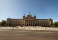 Panorama view of Bundesverwaltungsgericht Federal Administrative Court historic facade in Leipzig Saxony Germany