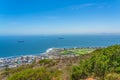 Panorama view of Cape Town, South Africa from the Table Mountain Royalty Free Stock Photo