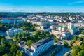 Panorama view of center of Jyvaskyla, Finland Royalty Free Stock Photo