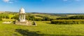 The panorama view of the Chattri monument and South Downs close to Brighton, Sussex, UK