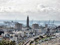 Aerial view of the city of Le Havre in France