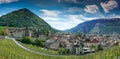 Panorama view of the city of Chur in Switzerland Royalty Free Stock Photo