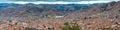 Panorama view of city Cusco Royalty Free Stock Photo