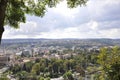 Panorama view of Cluj-Napoca town from Transylvania region in Romania