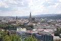 Panorama view of Cluj-Napoca town from Transylvania region in Romania