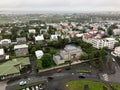 Panorama view of colorful houses in Reykjavik city center, Iceland Royalty Free Stock Photo