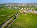 Panorama view of Cricova vineyard in Moldova Royalty Free Stock Photo
