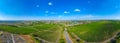 Panorama view of Cricova vineyard in Moldova