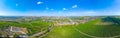 Panorama view of Cricova vineyard in Moldova Royalty Free Stock Photo