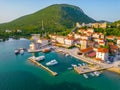 Panorama view of Croatian town Mali Ston