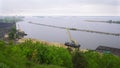 Panorama view of Dnieper River, Ukraine