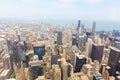 Panorama view of downtown Chicago