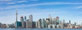 Panorama view of downtown Toronto city ON Canada Royalty Free Stock Photo
