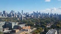 Daytime Downtown Toronto aerial view Royalty Free Stock Photo