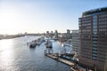 Panorama view from Elbe Philharmonic Hall, Hamburg, Germany Royalty Free Stock Photo