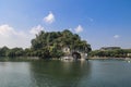 Panorama view of elephant trunk hill in Guilin, China