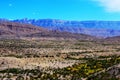 Panorama view of endless desert and canyon at Big Bend National Park